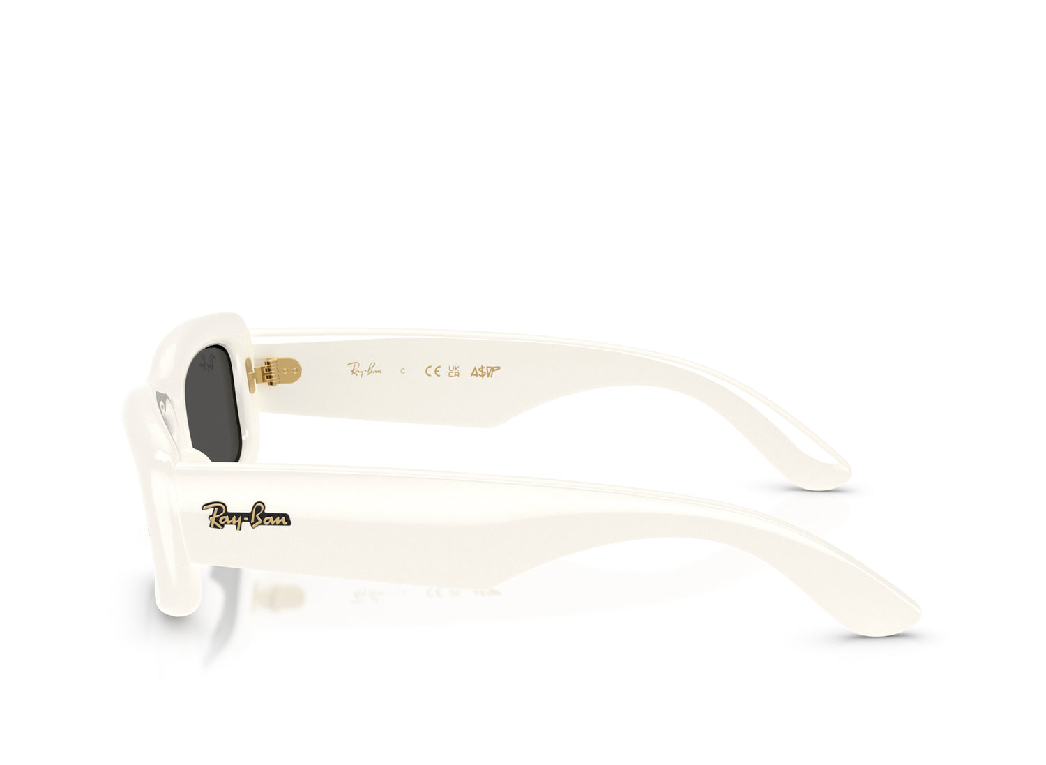 Ray Ban A$AP Rocky Kiliane Puffer Sunglasses in Full Cream w/ Ultra Black — view 5