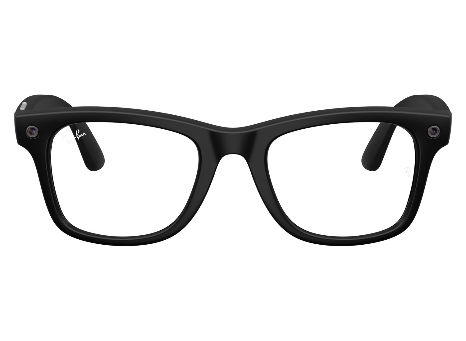 Ray-Ban Meta Wayfarer (Gen 3) Sunglasses in Matte Black w/ Clear Lenses view 2