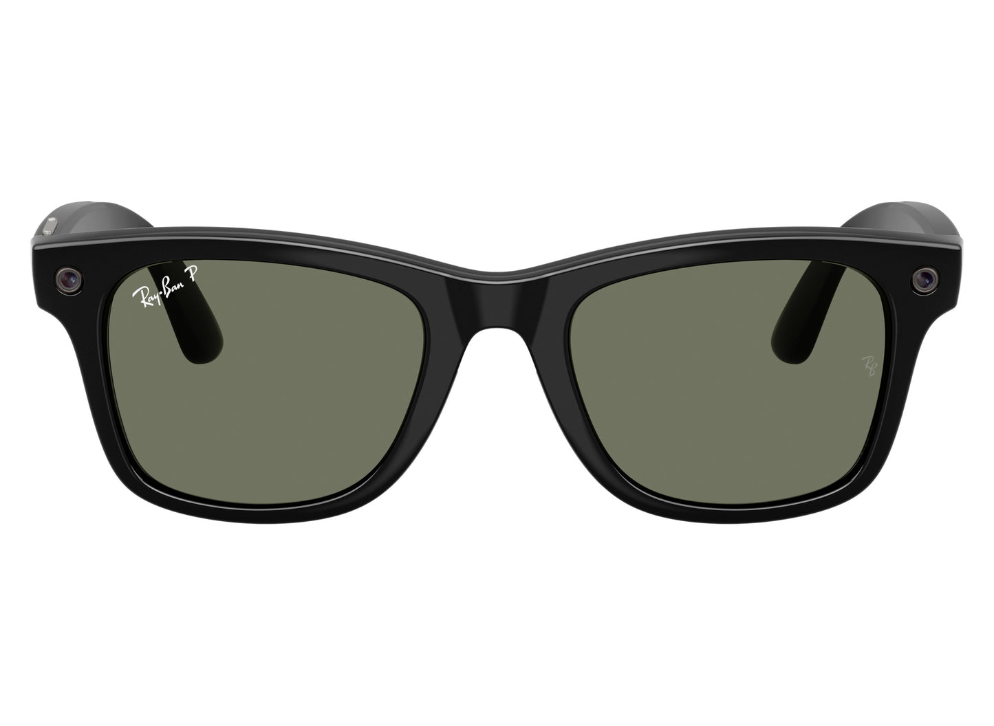 Ray-Ban Meta Wayfarer Gen 3 Shiny Black G15 Green Polar view 2