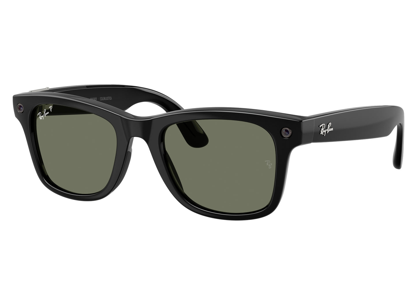 Ray-Ban Meta Wayfarer Gen 3 Shiny Black G15 Green Polar view 6