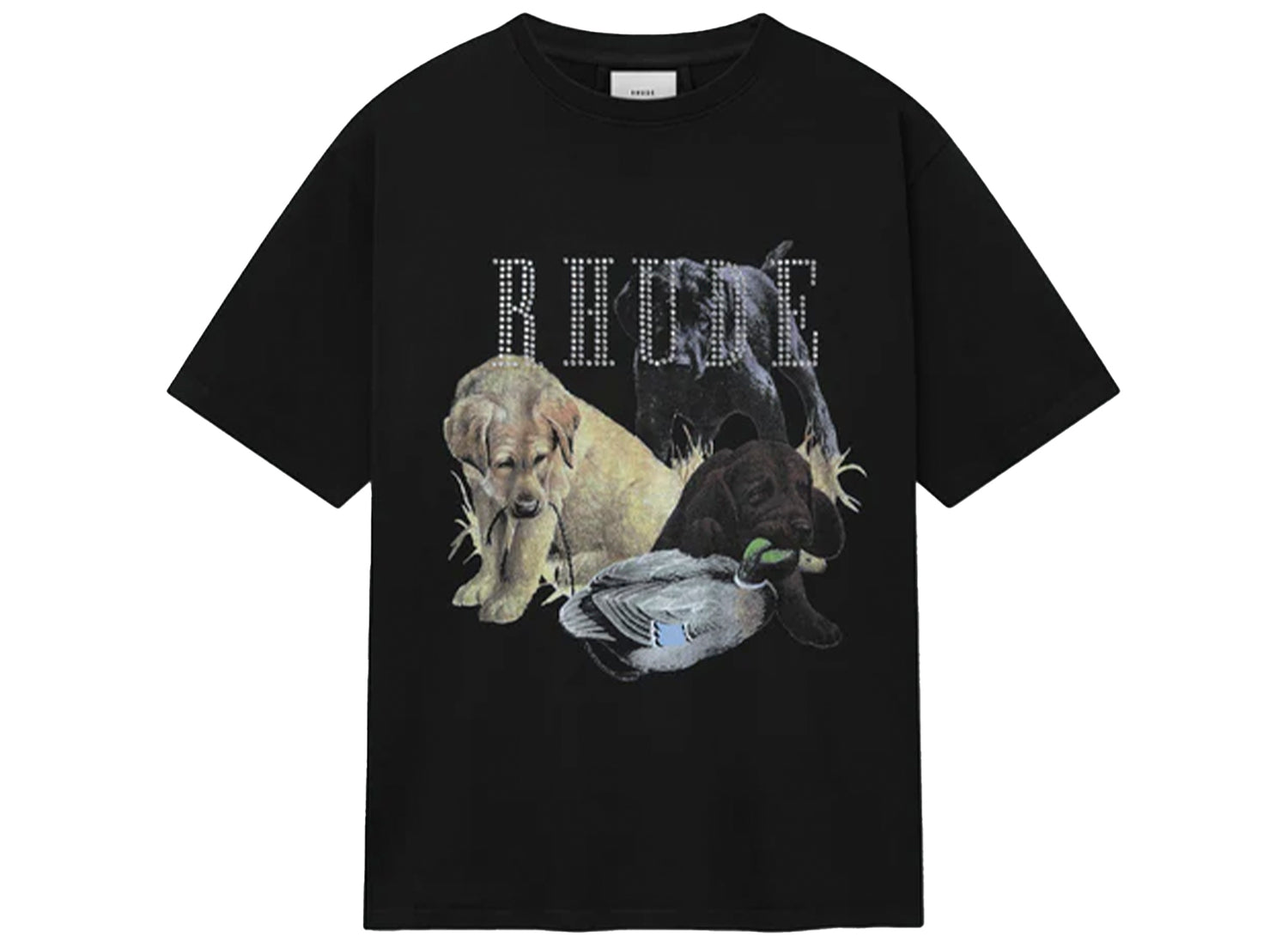 Rhude Rhinestone Hunting Dog Tee