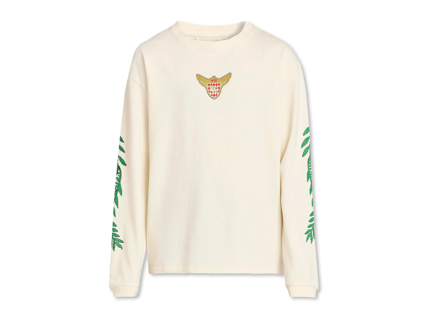 Rhude Tripoli Wreath LS Tee in Vintage White