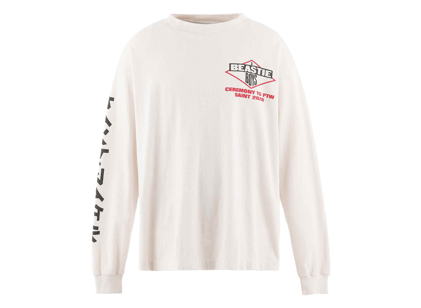 Saint Michael Beastie Boys LS T-Shirt in White