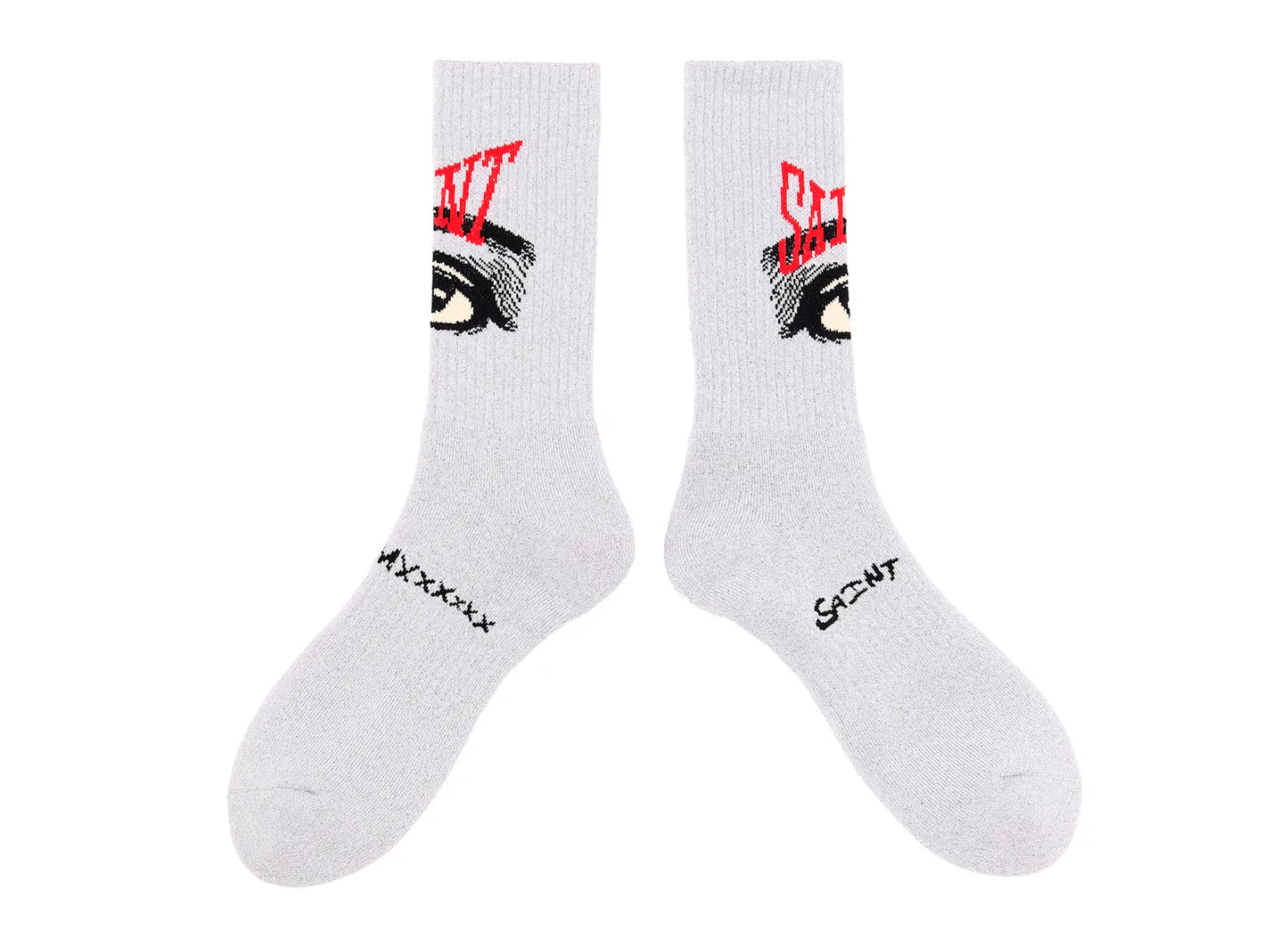 Saint Michael 'Eye' Socks in Gray