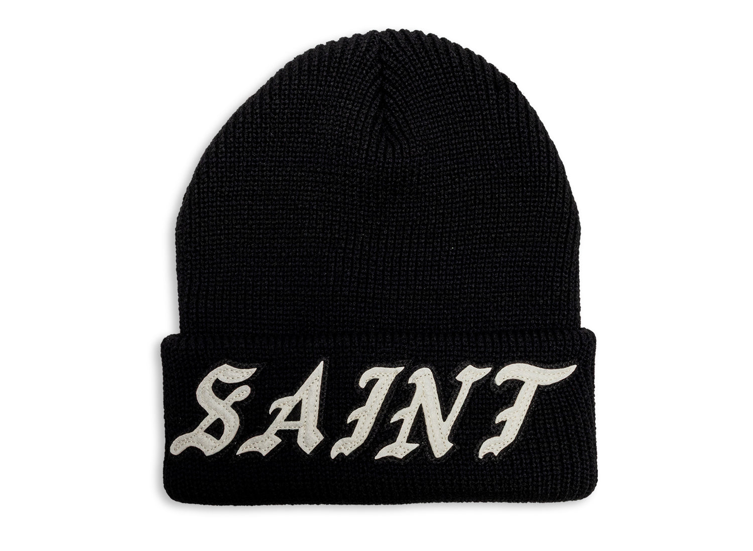 Saint Michael Knit Saint Cap in Black