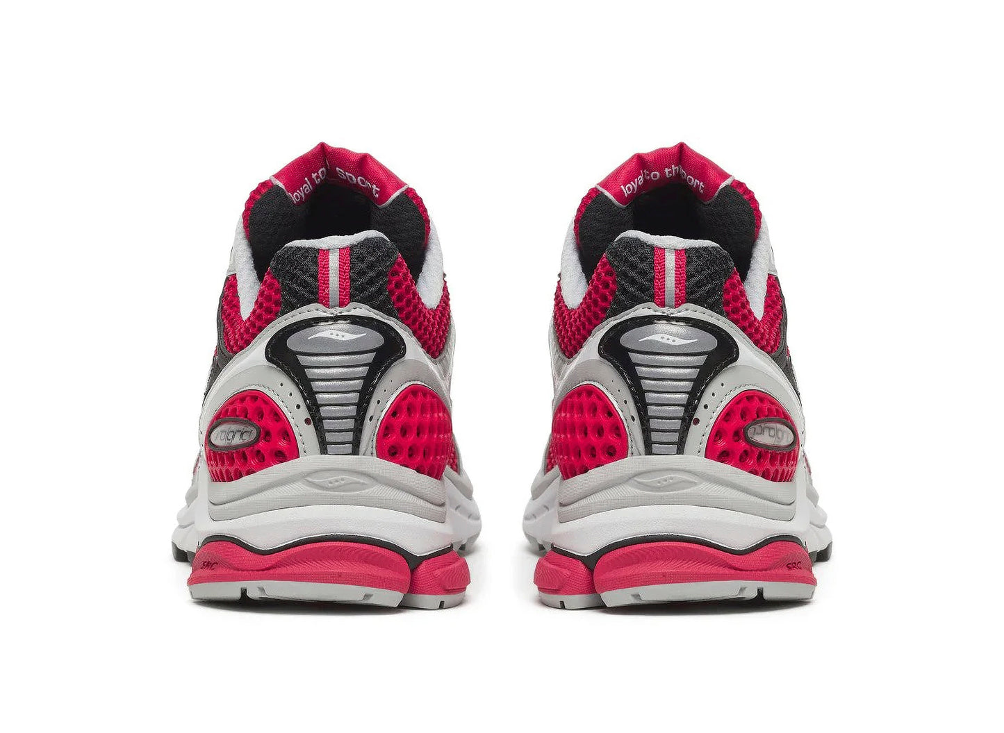 Saucony Progrid Triumph 4 in Red / Grey — view 2