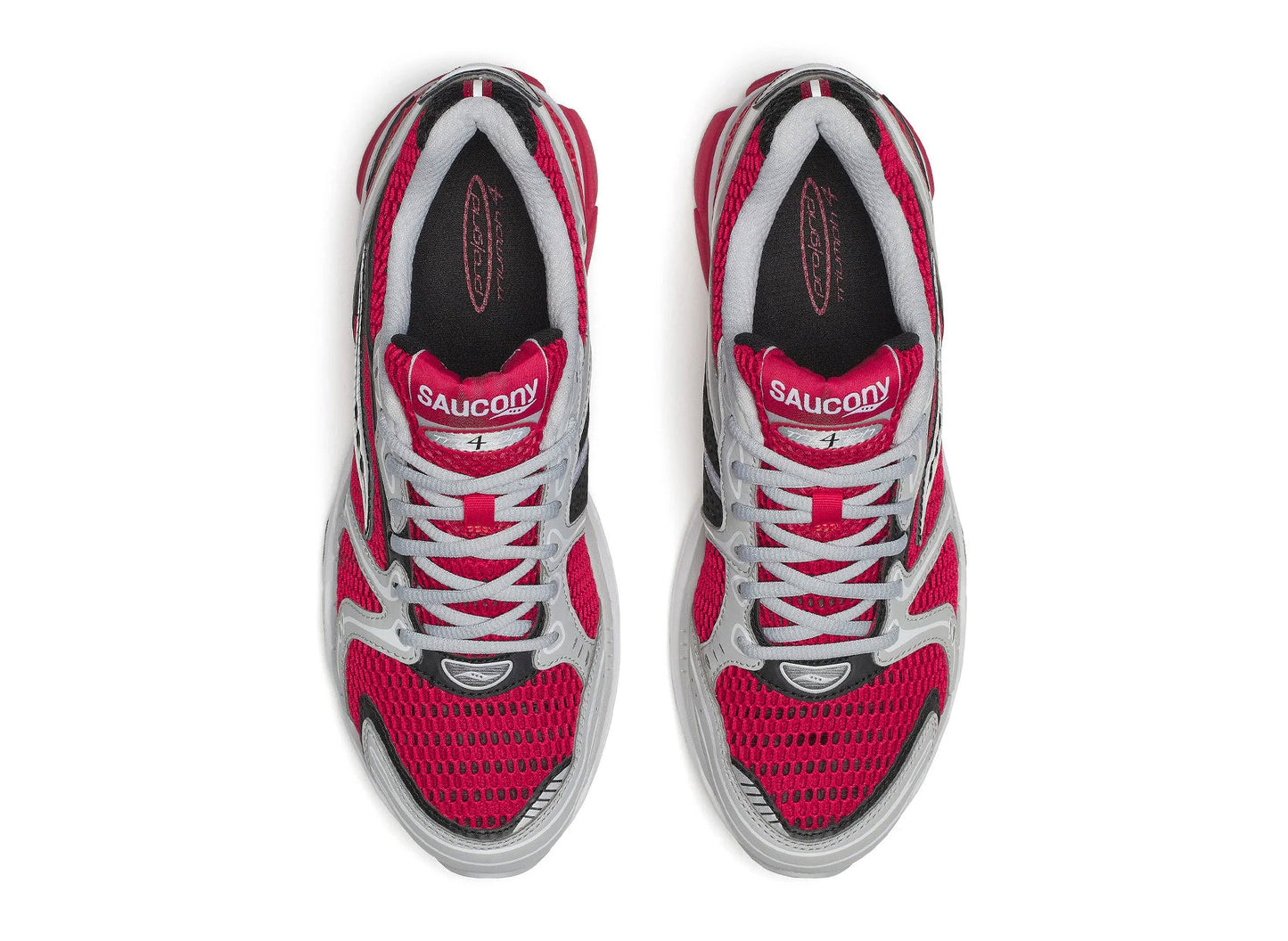 Saucony Progrid Triumph 4 in Red / Grey — view 4