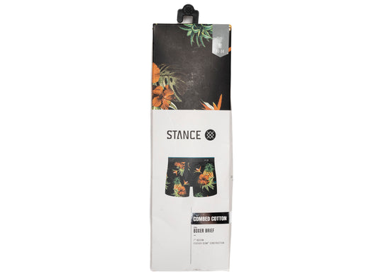 Stance Boxer Brief in Black / Paradiso, men's cotton boxer brief