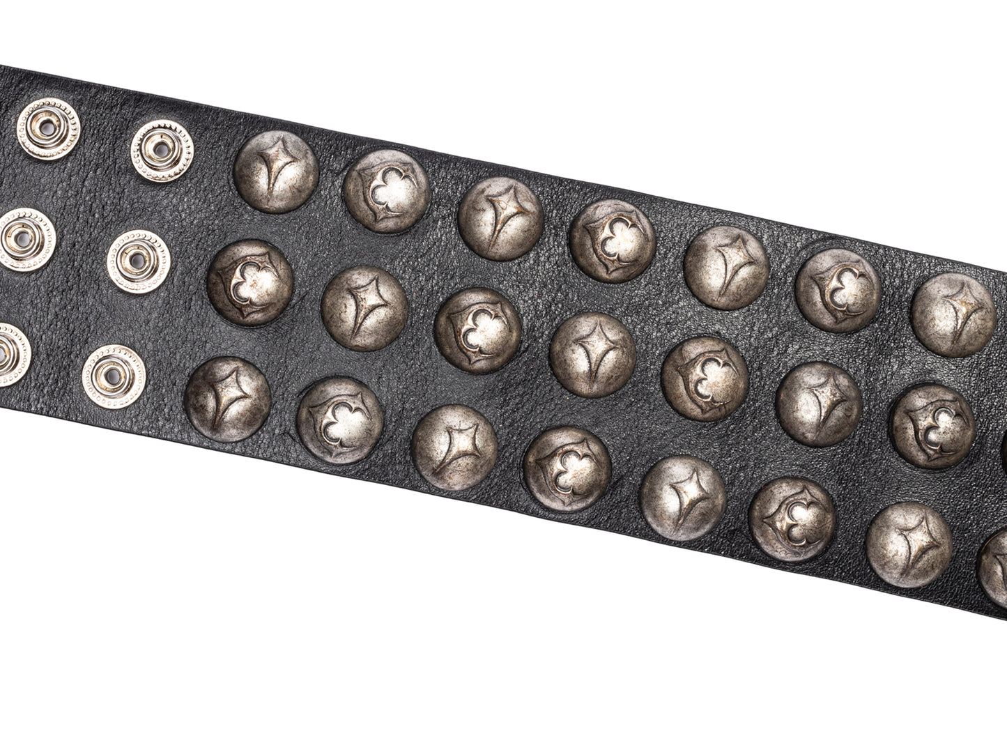 Thug Club Heavy Weight Belt in Black, stud detail