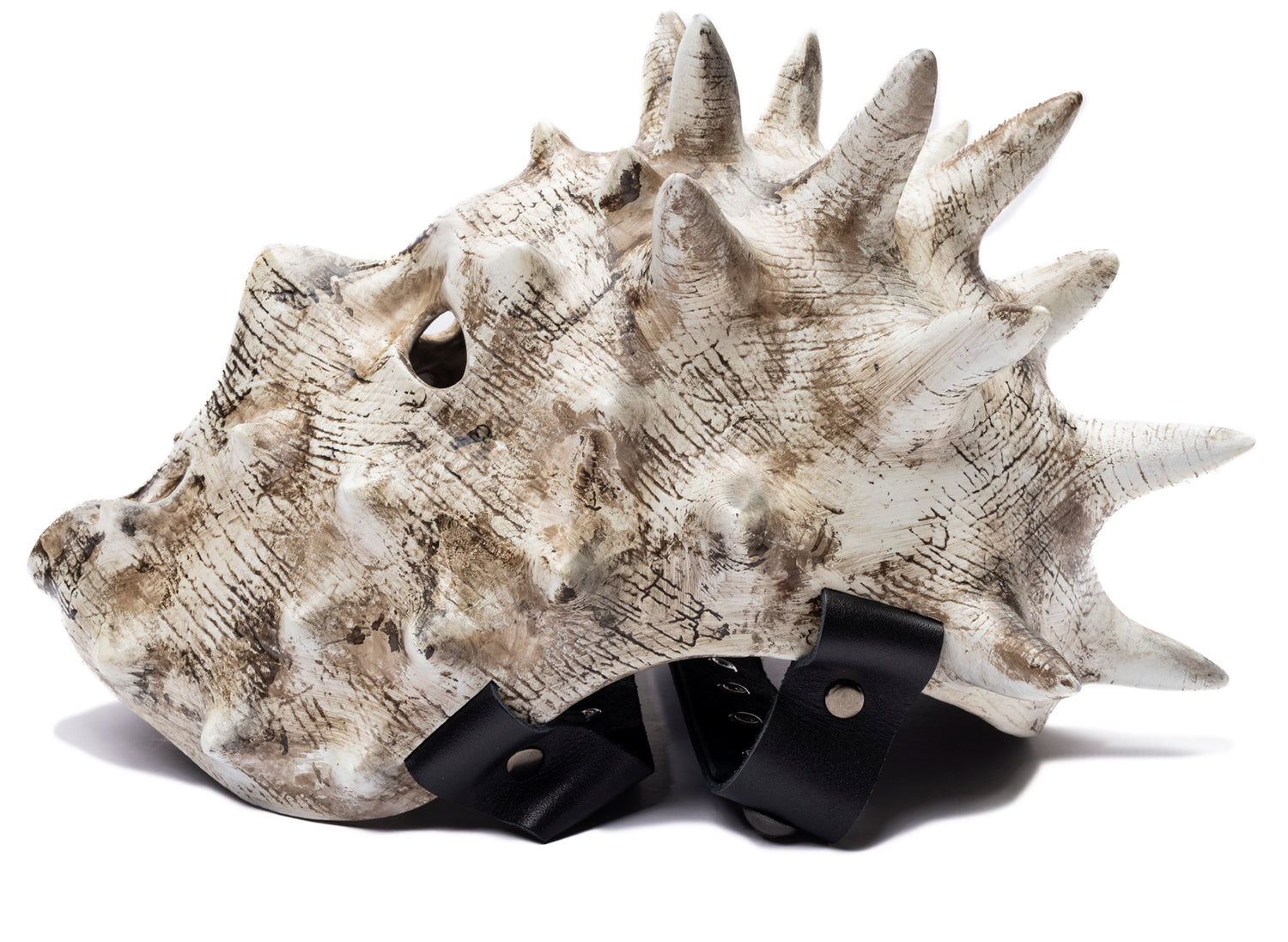 Thug Club TC Ballistic Mask in White, side view