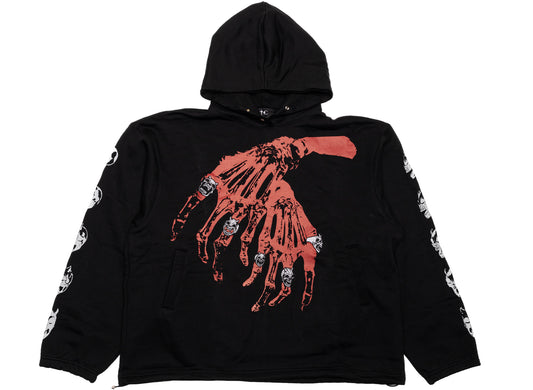 Thug Club TC Bone Cross Hoodie in Black, graphic side