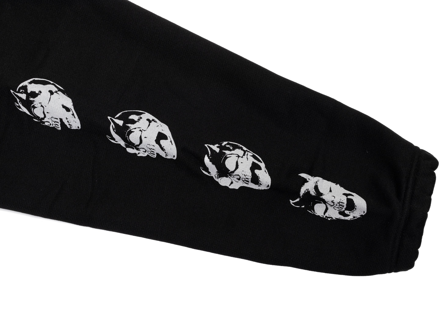 Thug Club TC Bone Cross Hoodie in Black, sleeve detail