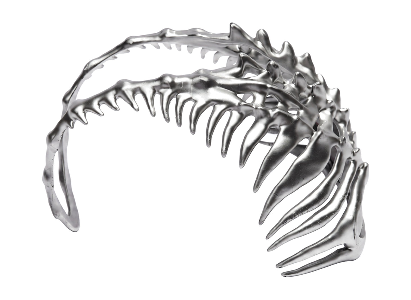 Thug Club TC Bone Half Mask in Silver, side angle