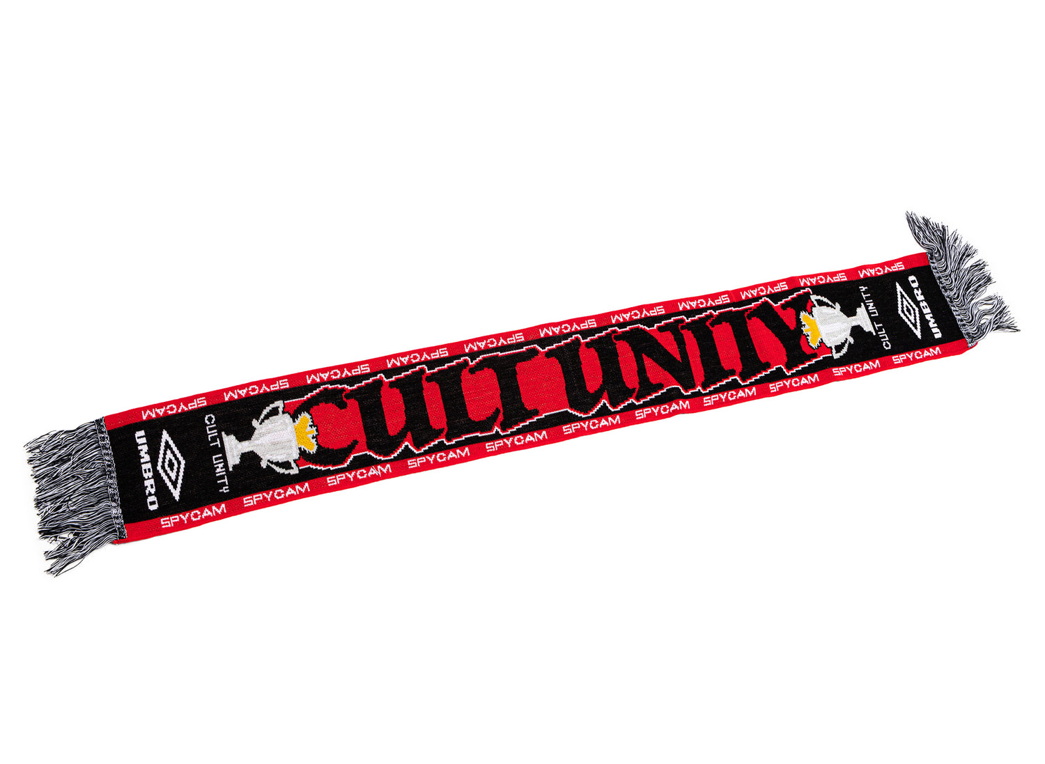 Umbro Cult Unity Scarf in Black / Red