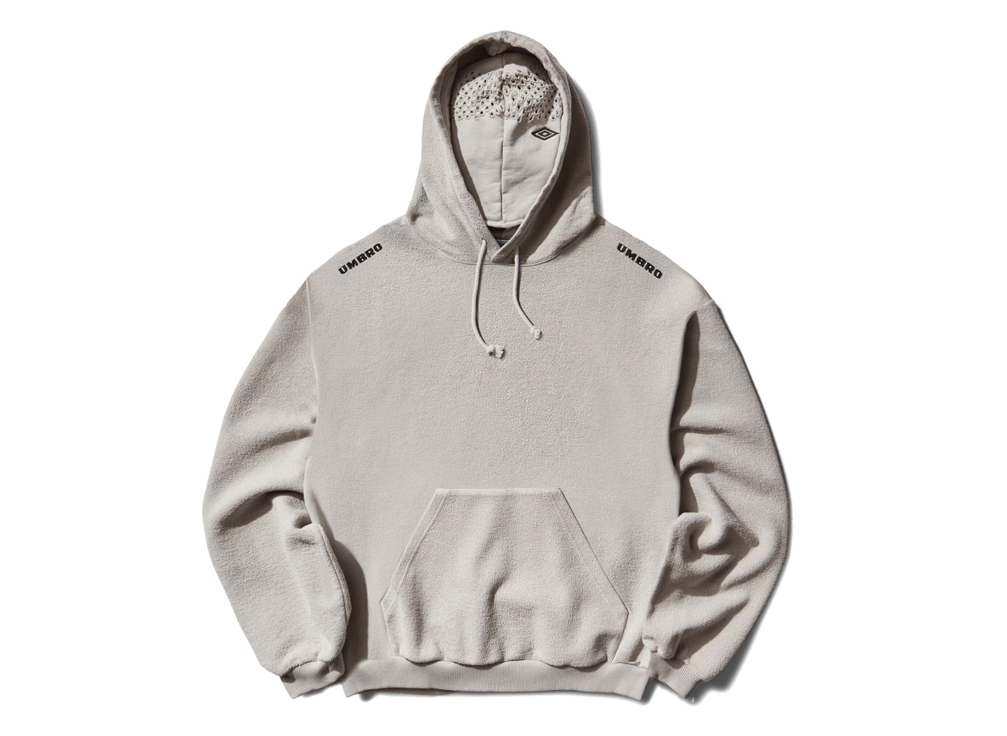 Umbro Lasered Masked Hoodie in Light Grey