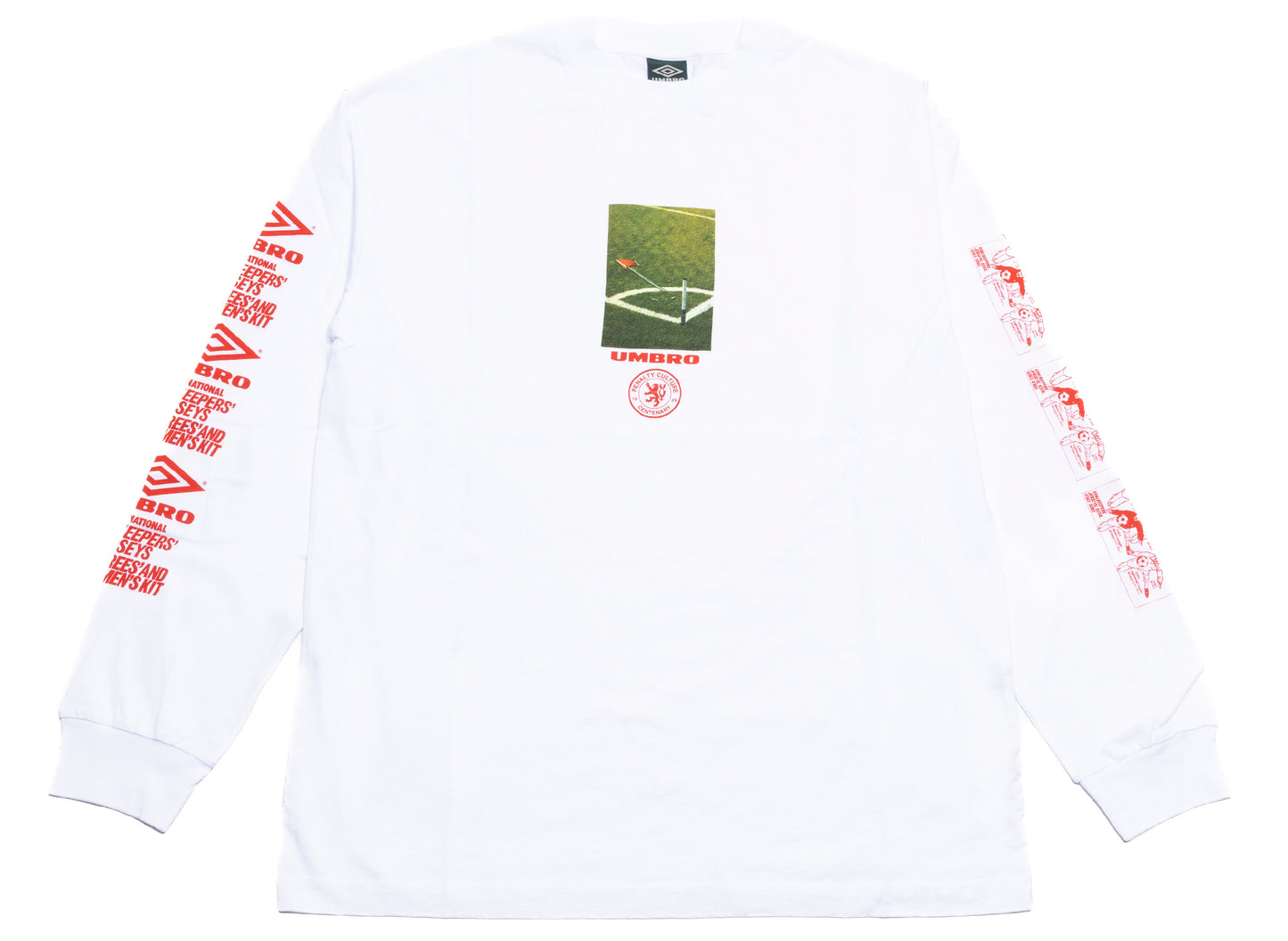 Umbro Penalty Culture Graphic Long Sleeve in White