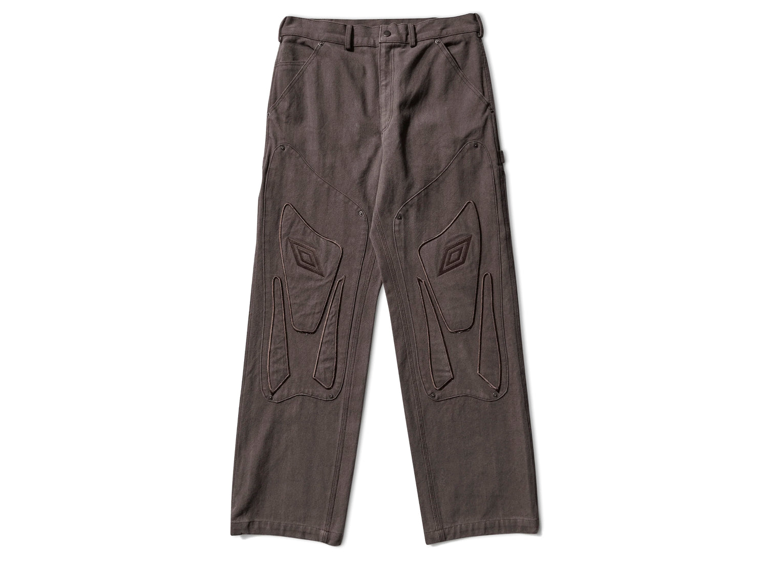 Umbro Shinguard Canvas Pants Black Olive in Brown