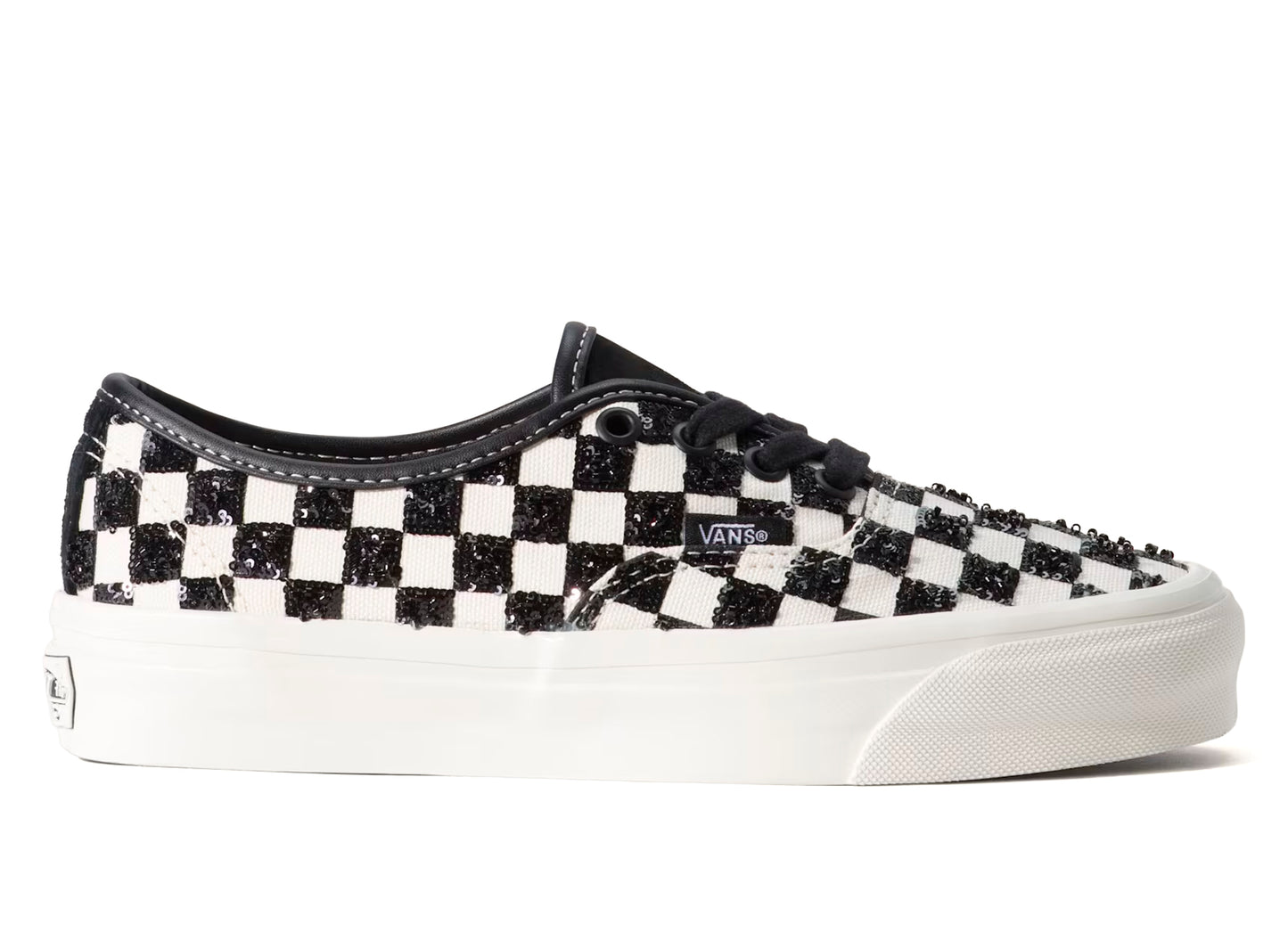 Vans Authentic 44 LX Beaded Checkerboard in Black/White