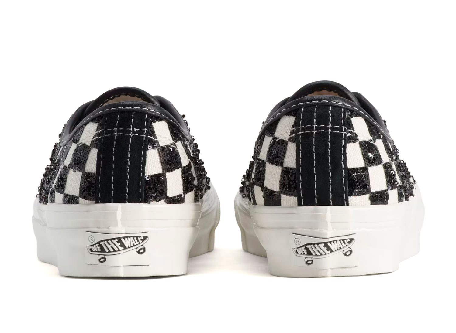 Vans Authentic 44 LX Beaded Checkerboard in Black/White - view 2