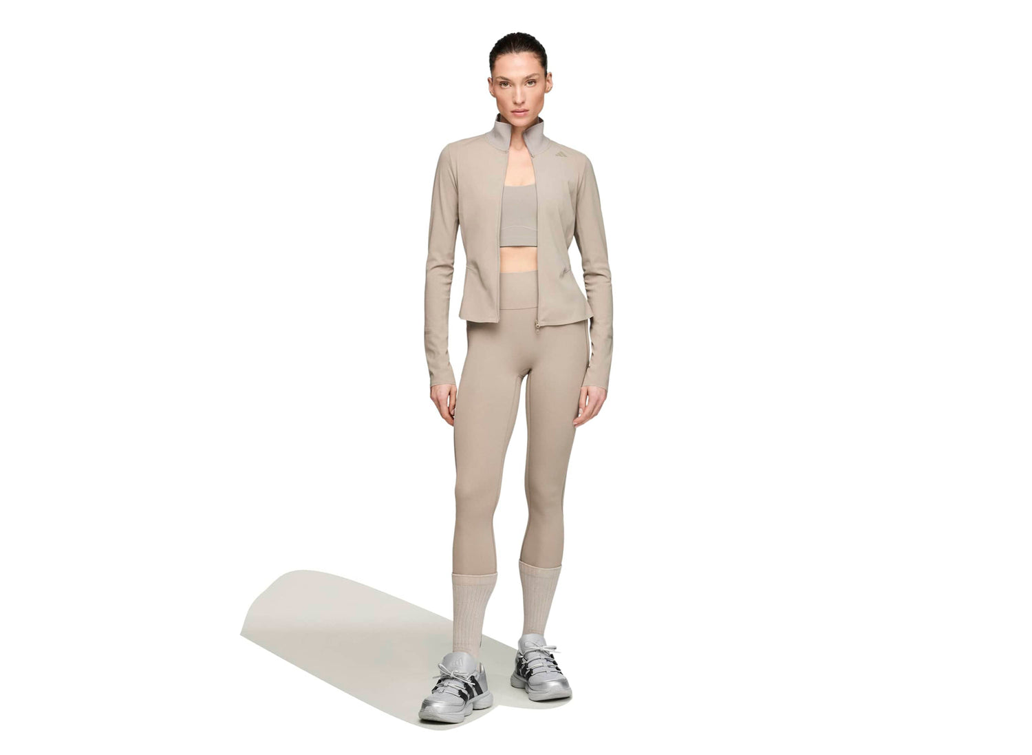 Women's Adidas x Entire Studios Training Jacket in Putty Beige