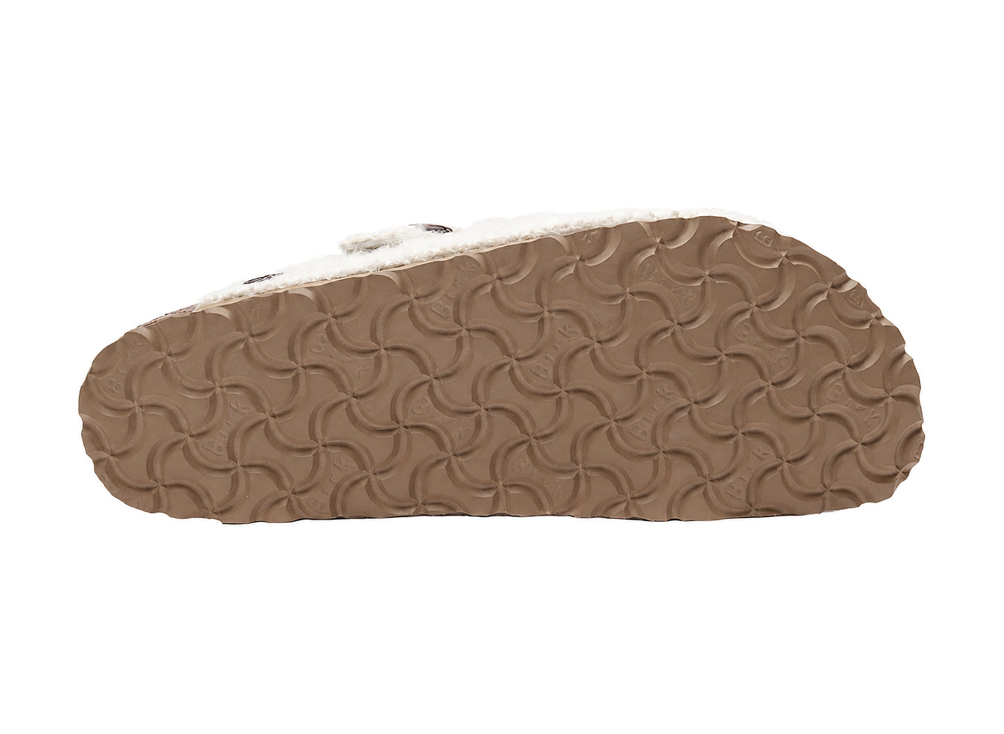 Women's Birkenstock x Cole Bennett Boston Woolly Moon in Off-White, outsole