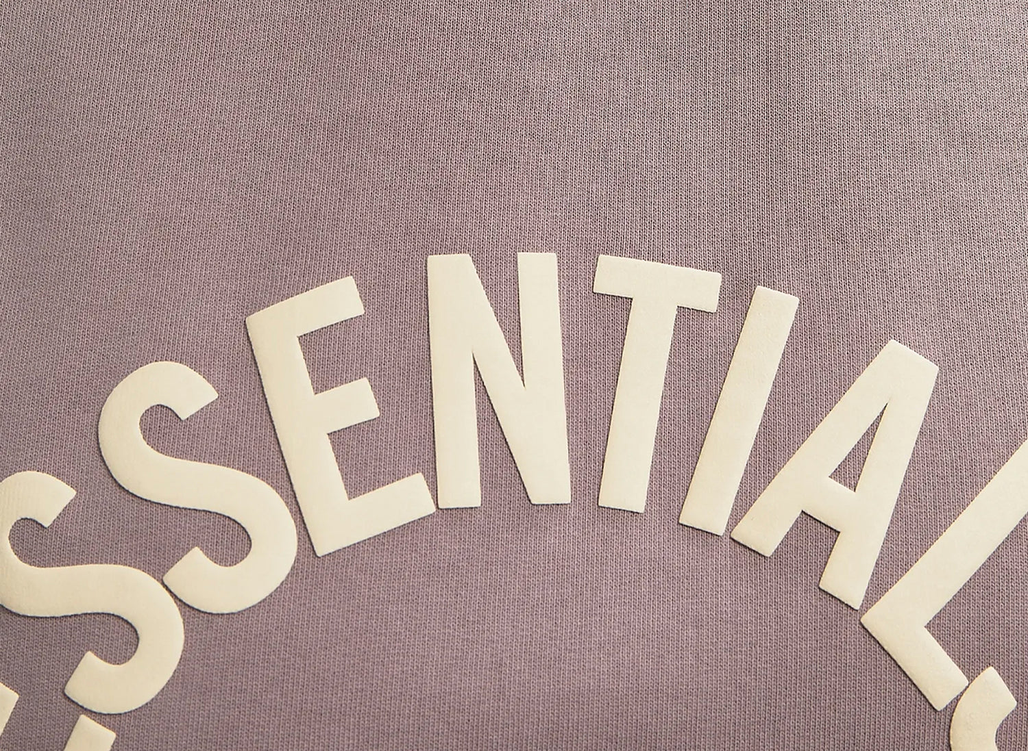 Women's Fear of God Essentials Campus 90s Cropped Crewneck 'Faded Mauve' — view 3