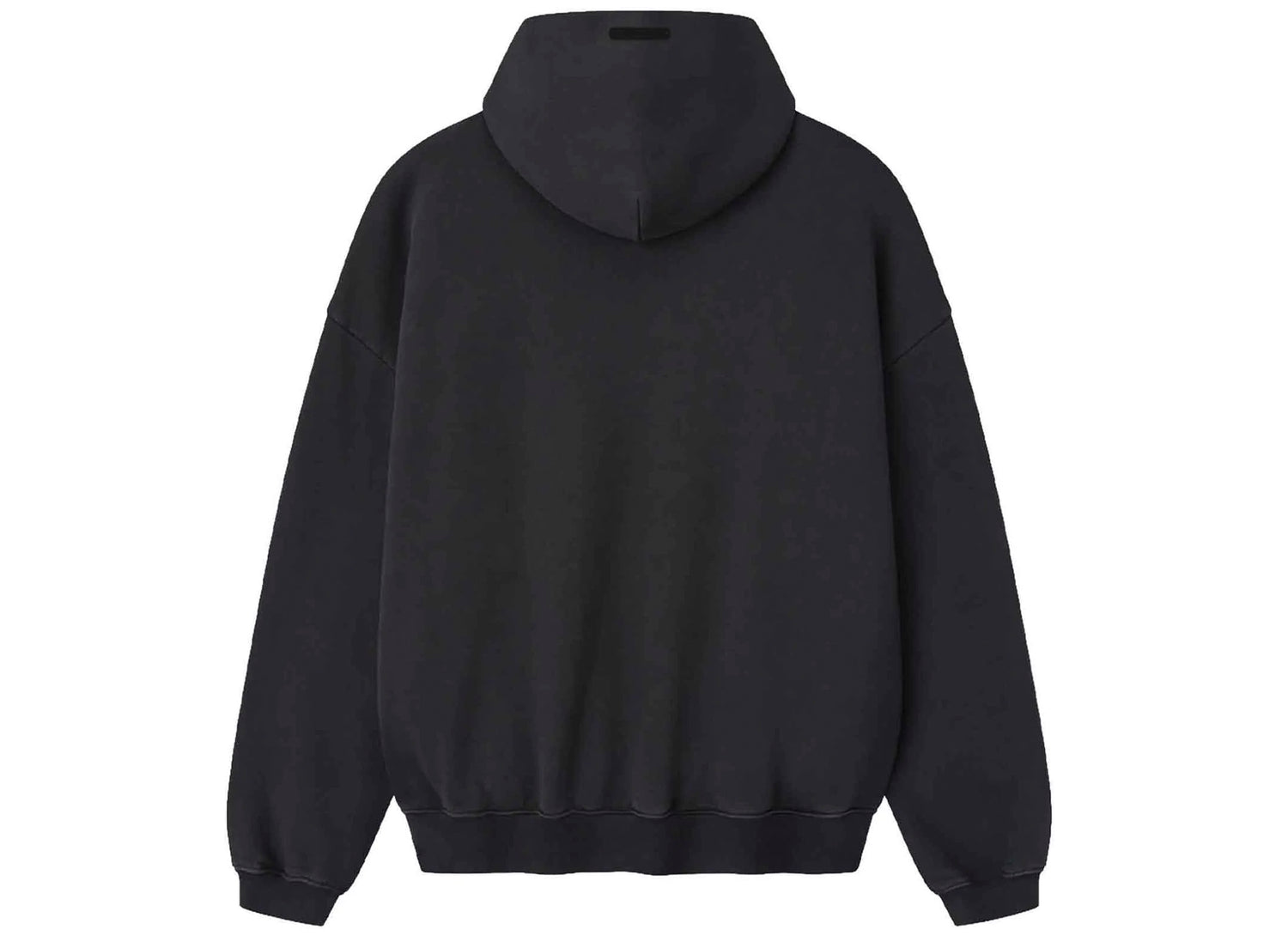 Women's Fear of God Essentials Campus 90s Cropped Hoodie 'Faded Black' — view 2
