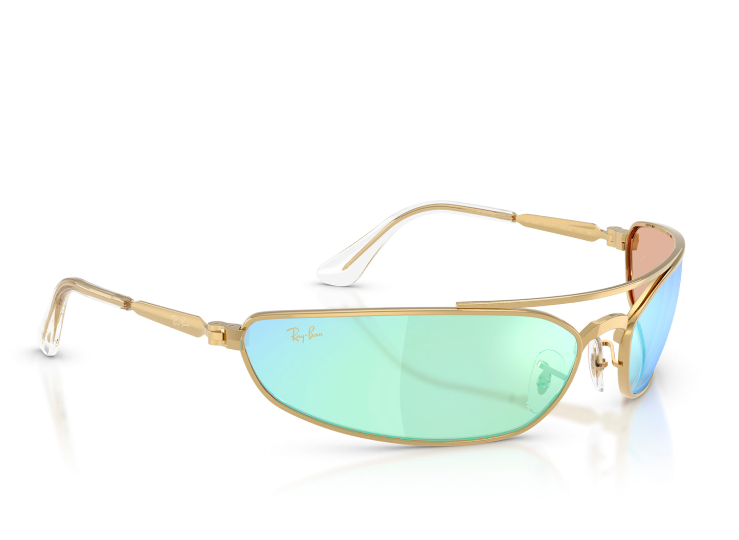 Ray Ban x A$AP Rocky Pinnacle Metal Arista Rahmen mit Hellgrau verspiegeltem Blau
