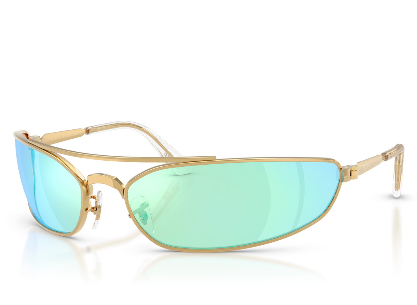 Ray Ban x A$AP Rocky Pinnacle Metal Arista Rahmen mit Hellgrau verspiegeltem Blau