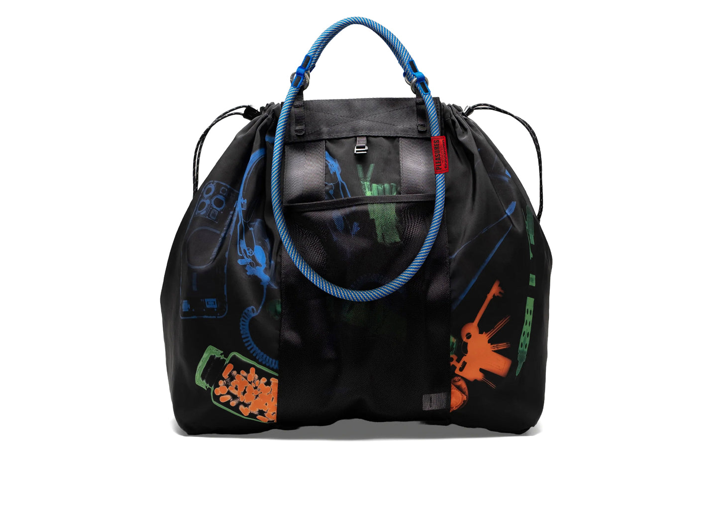 Pleasures x Topologie Summit Reversible Tote in Black / Gray