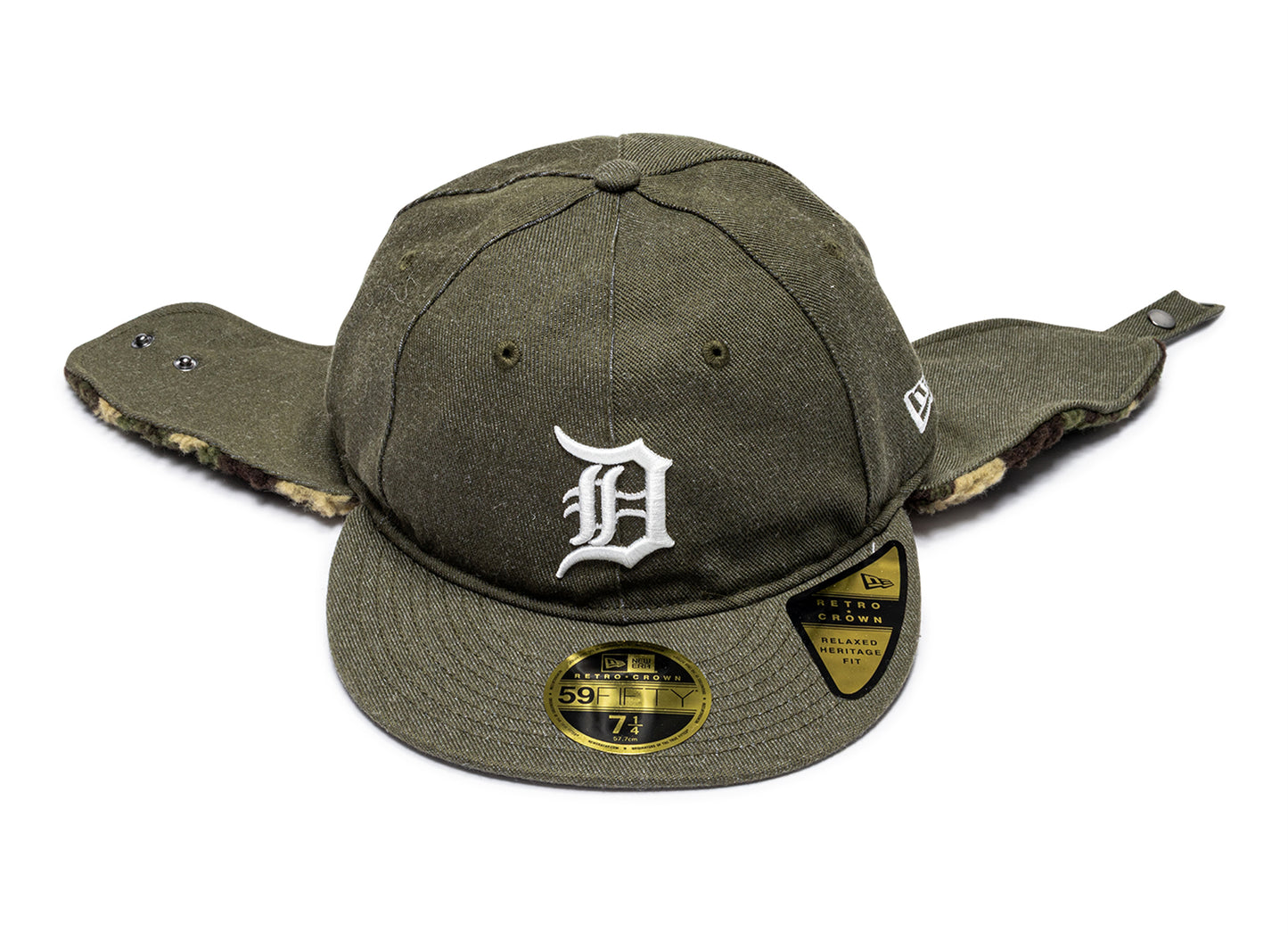 New Era Camo Dog Ear Detroit Tigers Fitted Hat
