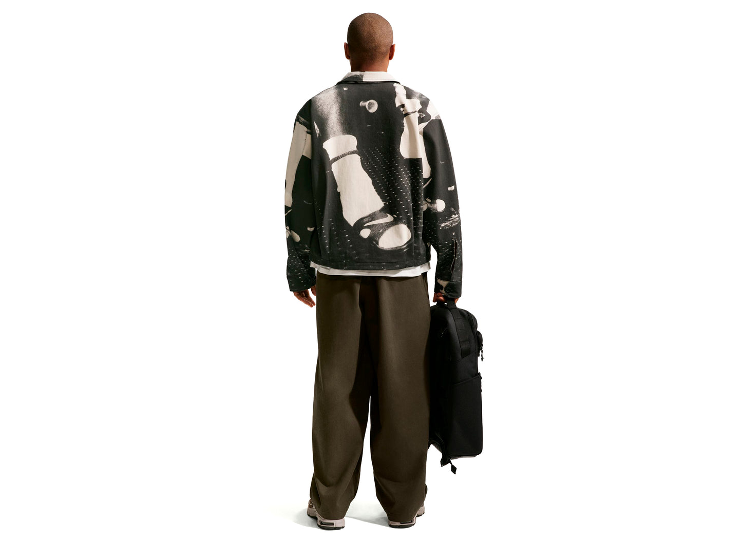 Chaqueta deportiva Nike Life Field en negro/blanco