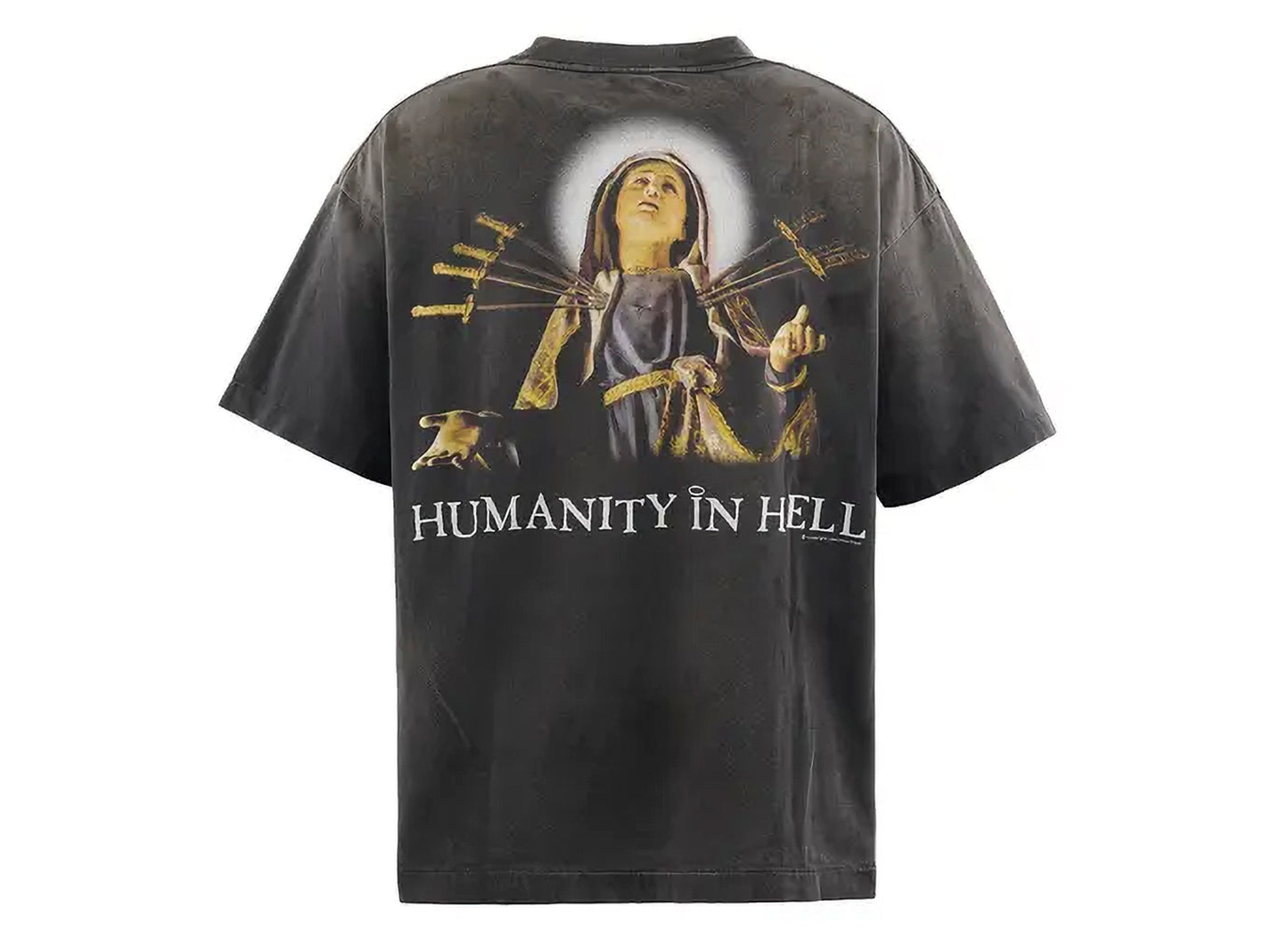 Saint Michael 'Jesus' SS T-Shirt in Black