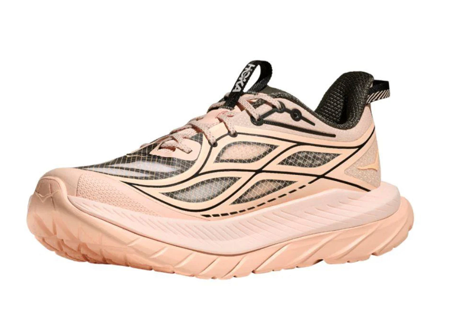 Women's Hoka Mach Remastered 'Tangerine Glow / Asphalt Grey' — view 3