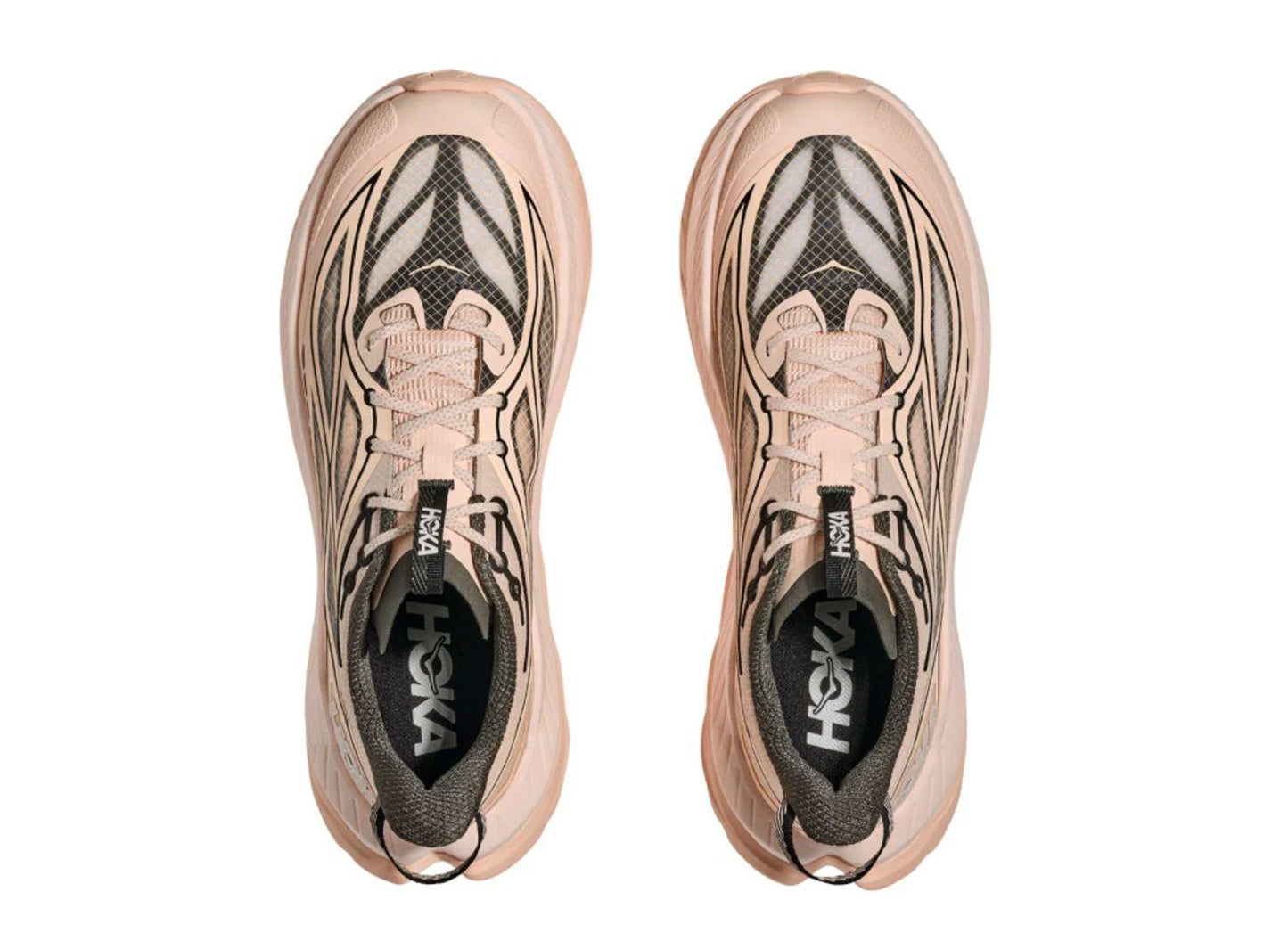 Women's Hoka Mach Remastered 'Tangerine Glow / Asphalt Grey' — view 4