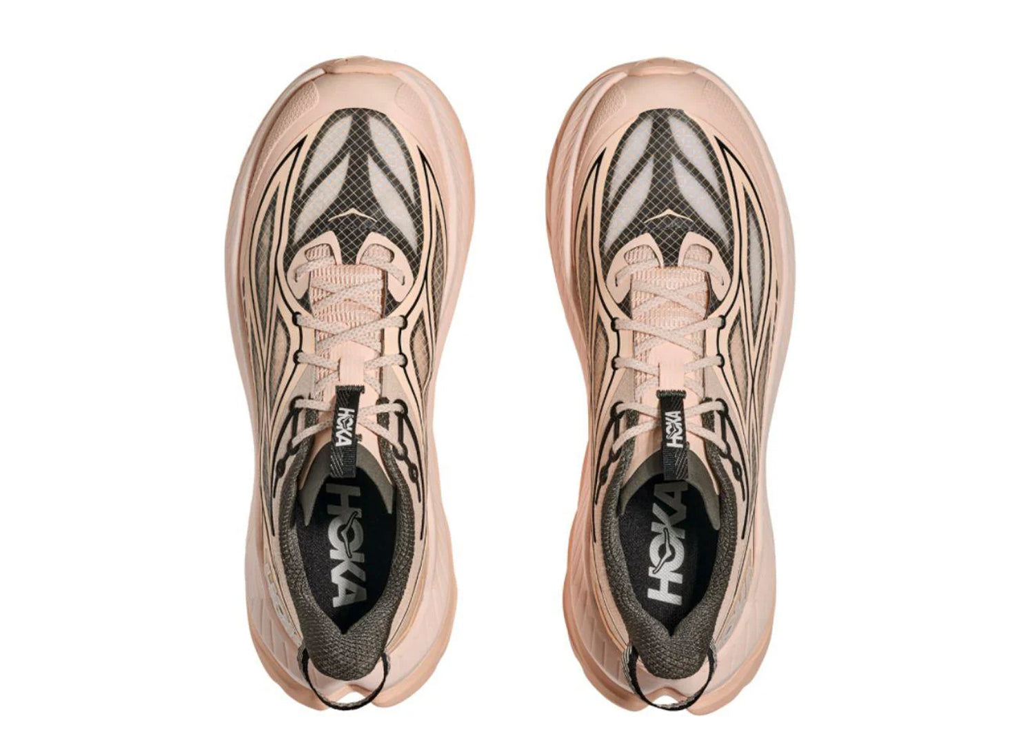 Women's Hoka Mach Remastered 'Tangerine Glow / Asphalt Grey' — view 4