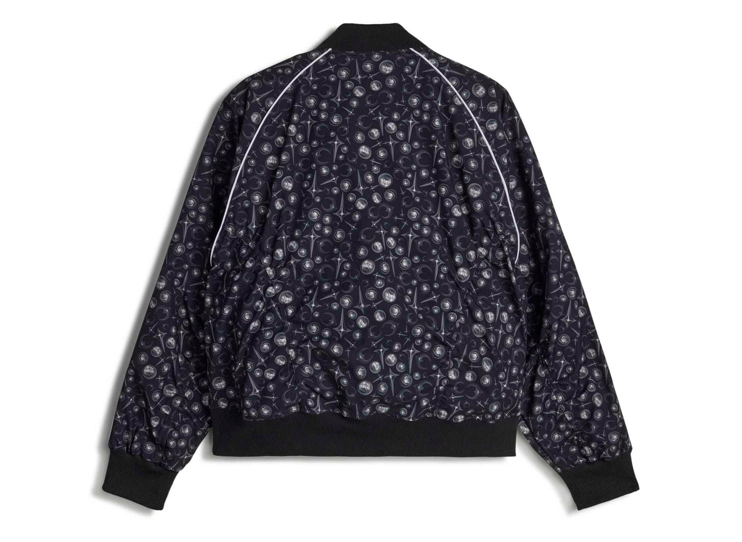 Adidas x Thug Club Short Sleeve Track Jacket in Black / White