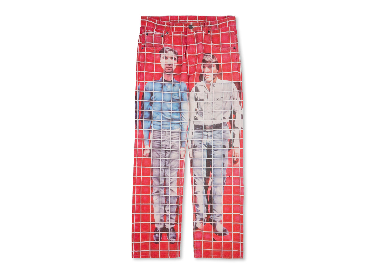 Pleasures x Talking Heads Buildings Straight Leg Jeans in Rot