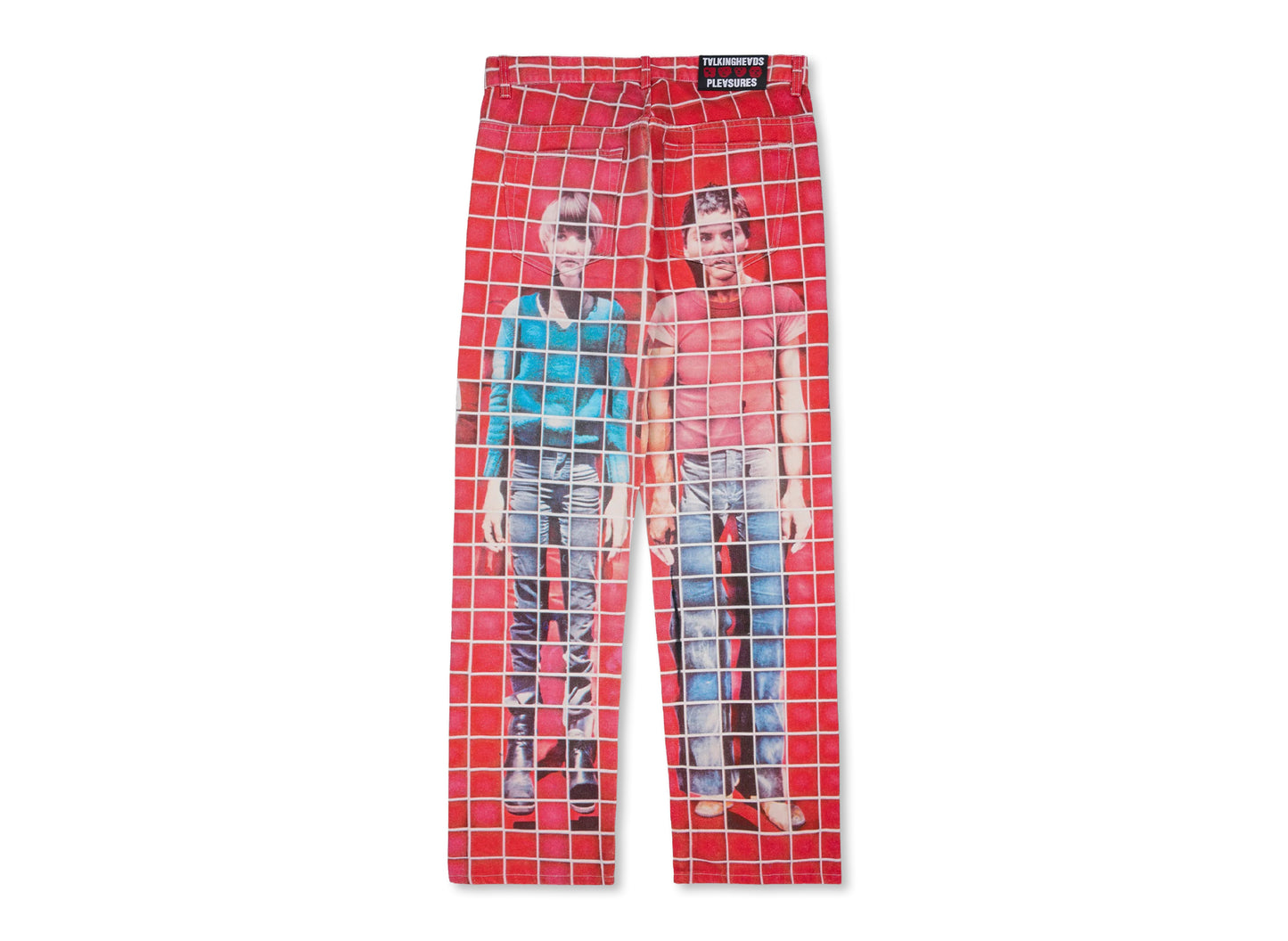 Pleasures x Talking Heads Buildings Straight Leg Jeans in Rot