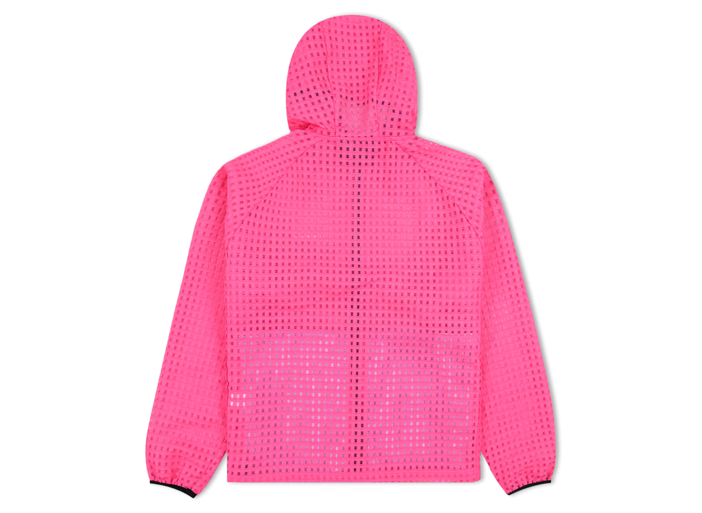 Pleasures System Plaid Hooded Jacket in Pink
