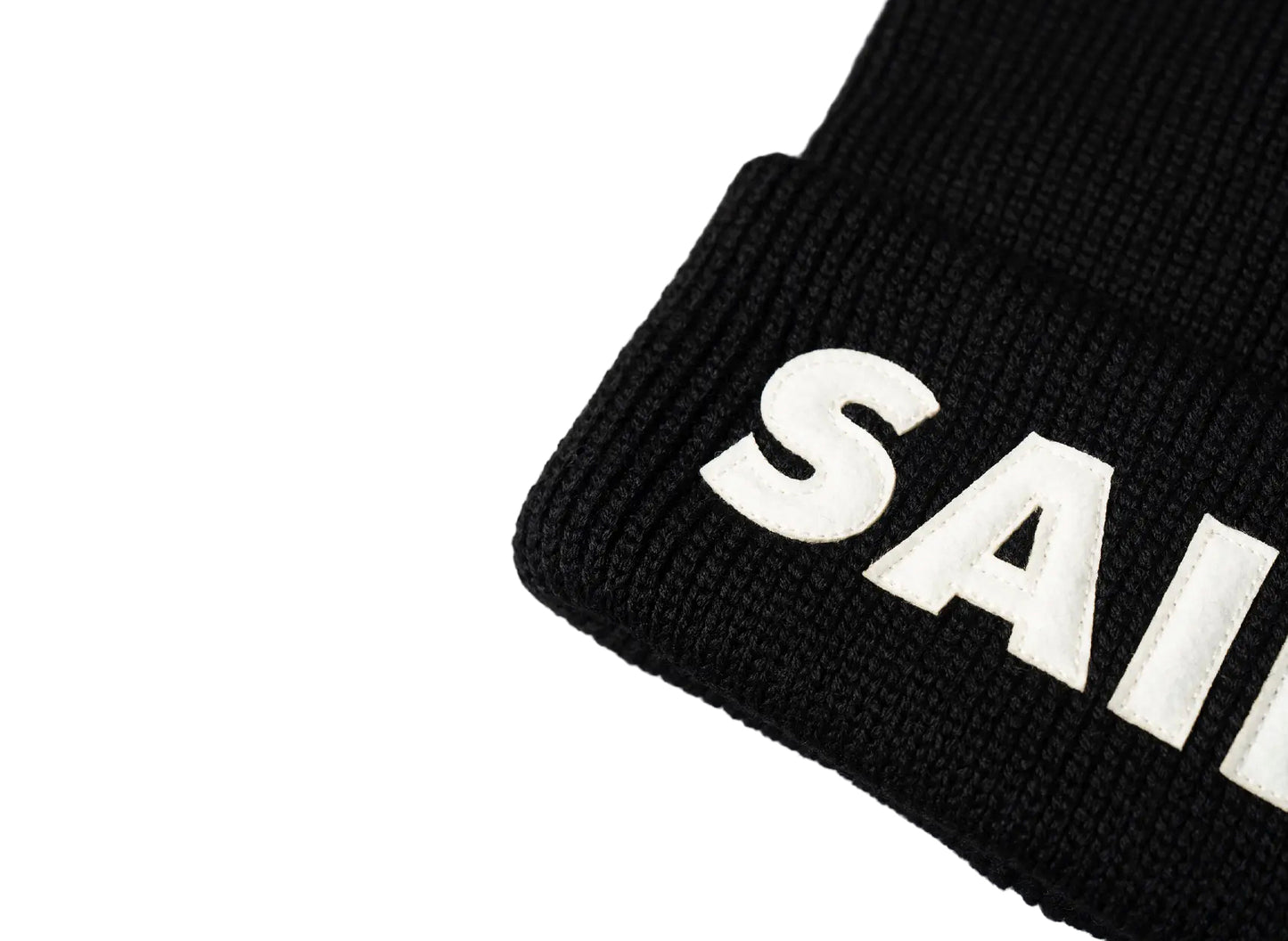 Saint Michael "Saint" Beanie in Schwarz / Weiß