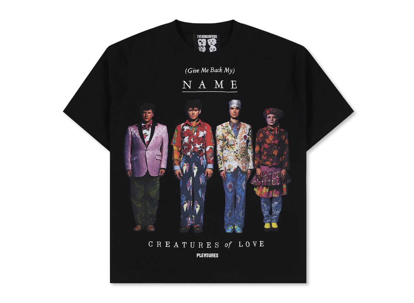 Pleasures x Talking Heads Creatures Heavyweight Shirt en negro