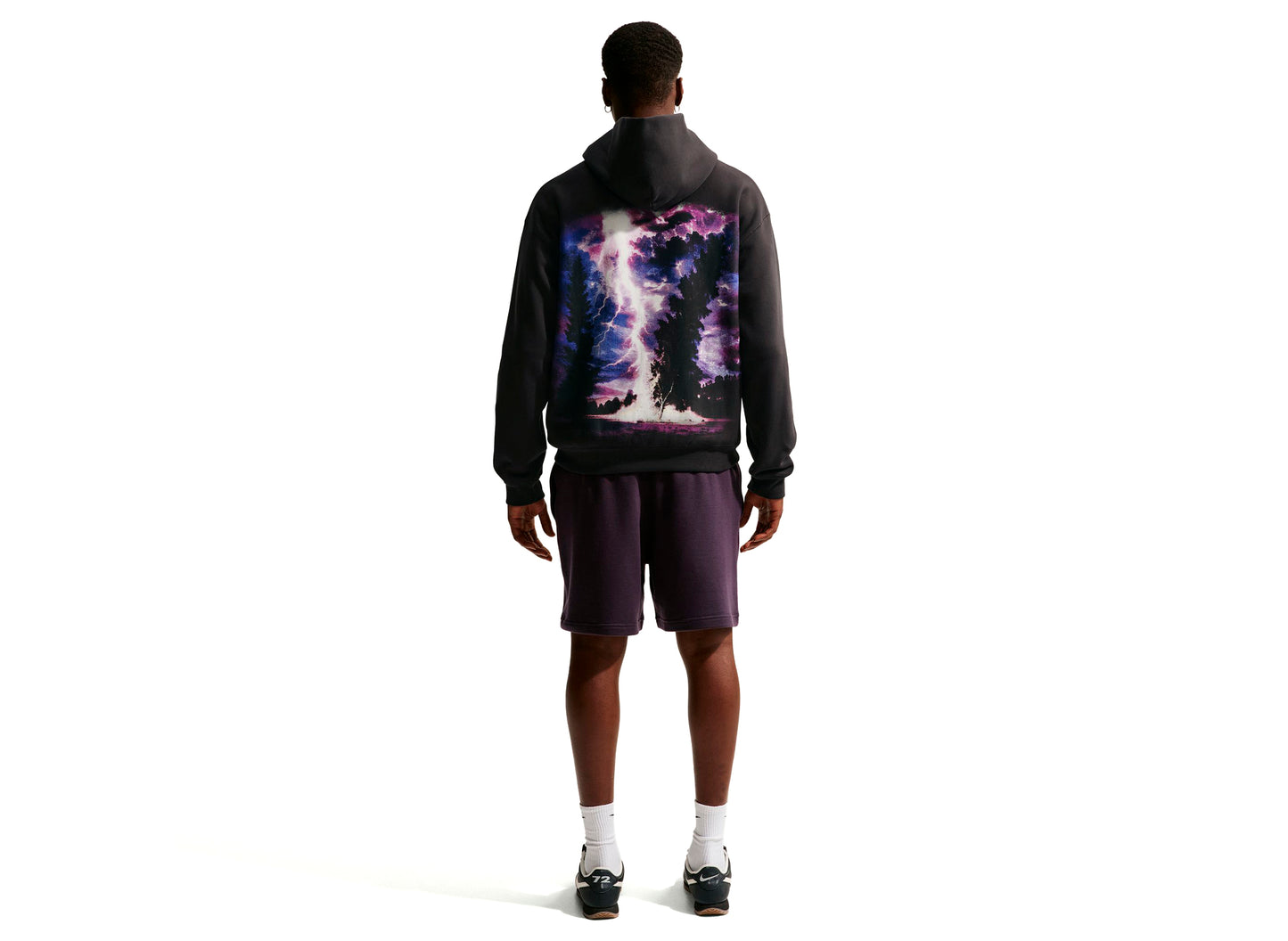 Sudadera con capucha Nike Solo Swoosh Pullover en Off Noir