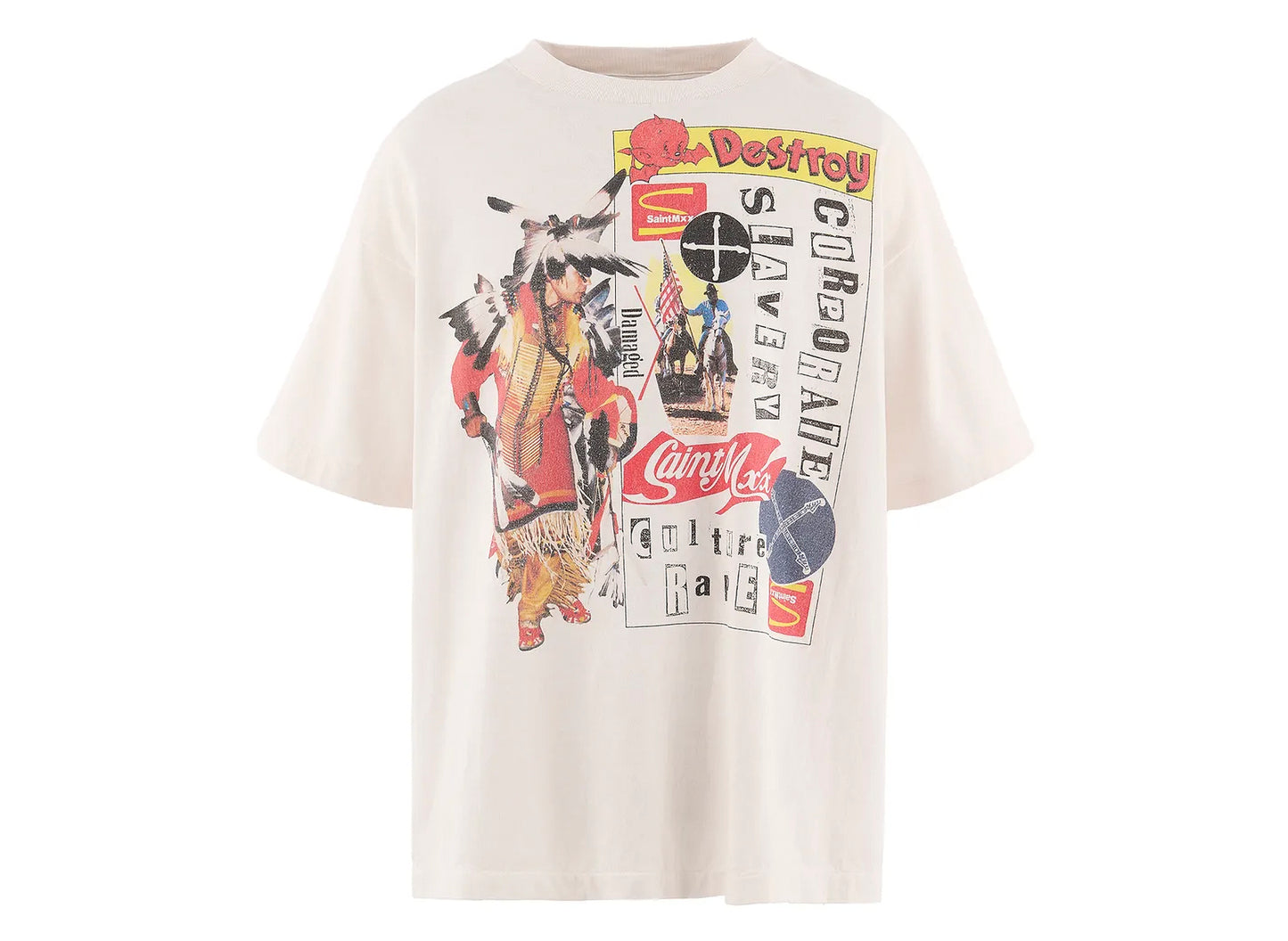 Saint Michael 'Destroy' SS T-Shirt in Weiß