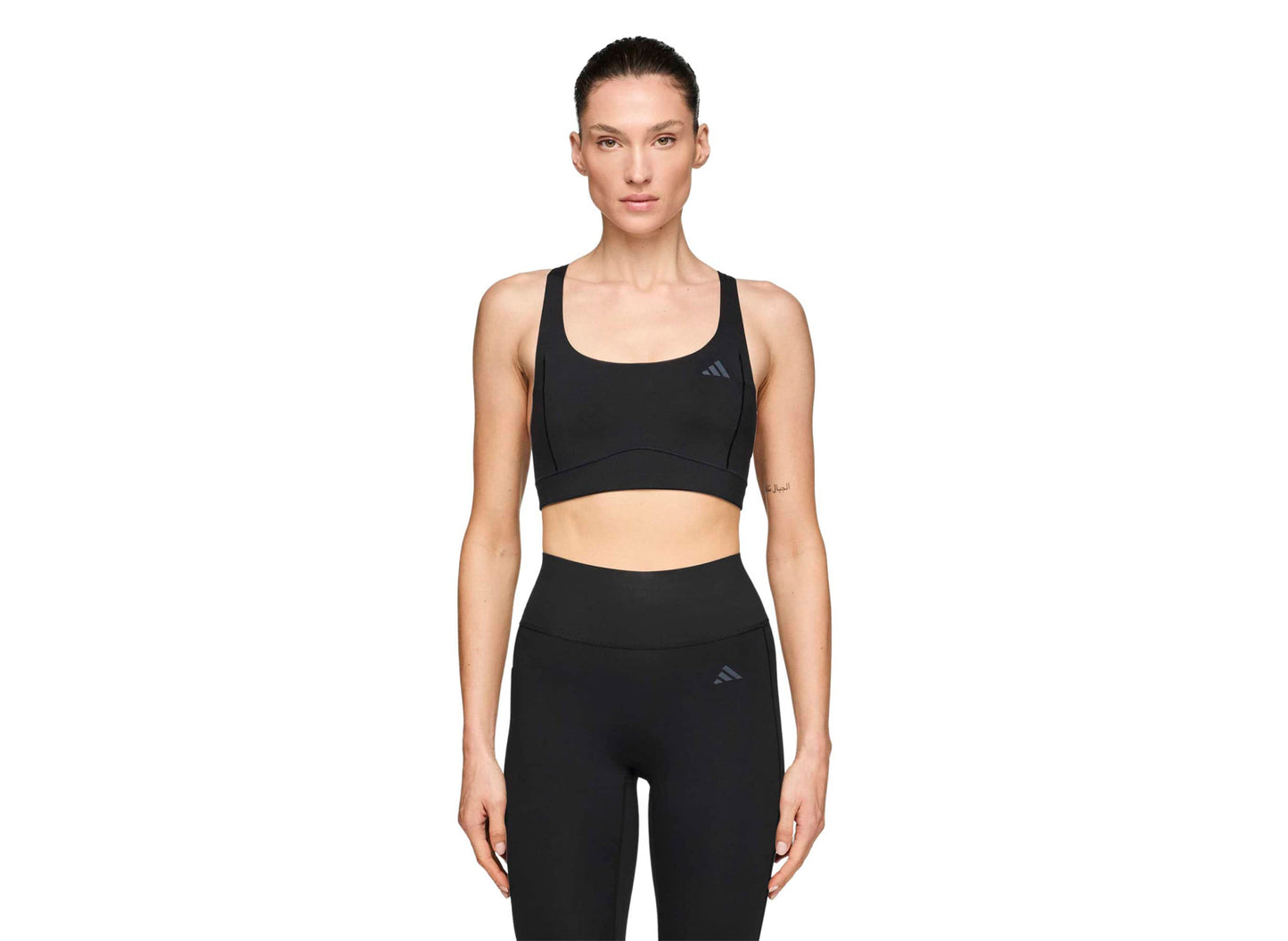 Damen Adidas x Entire Studios Optime Trainings-BH in Schwarz