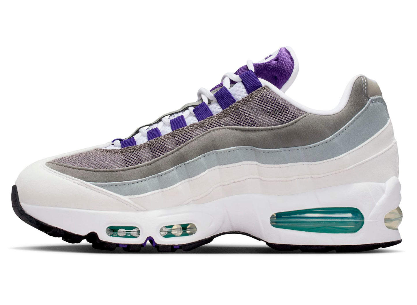 Nike Air Max 95 Big Bubble für Damen in Weiß / Court Purple