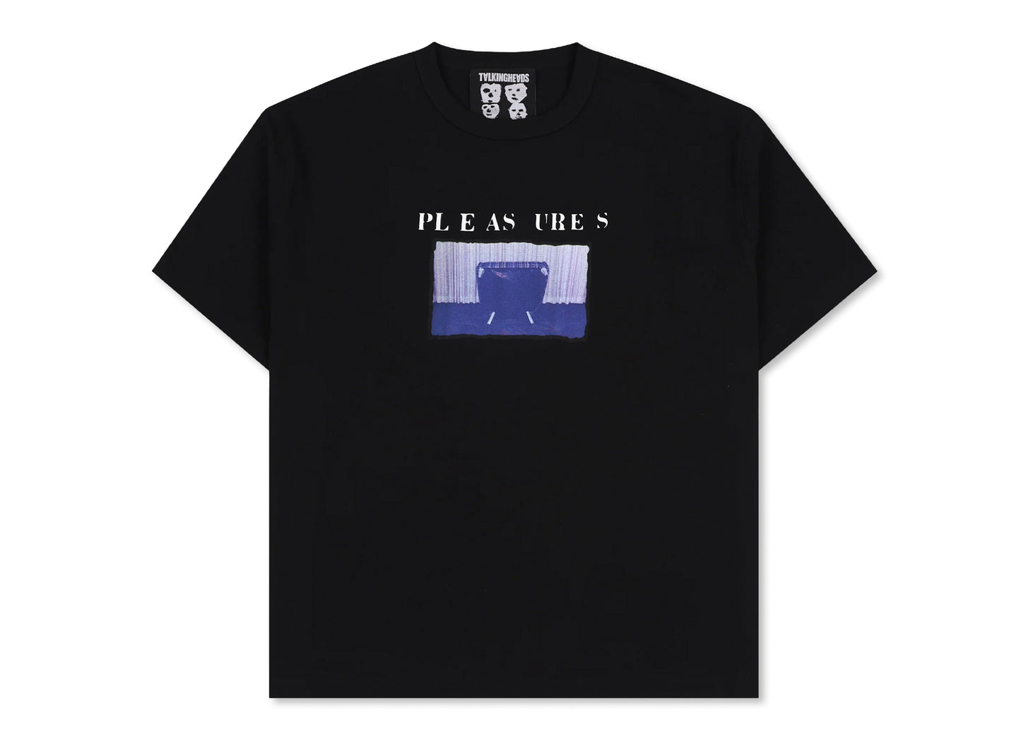 Camiseta Pleasures x Talking Heads Speaking Heavyweight en Negro