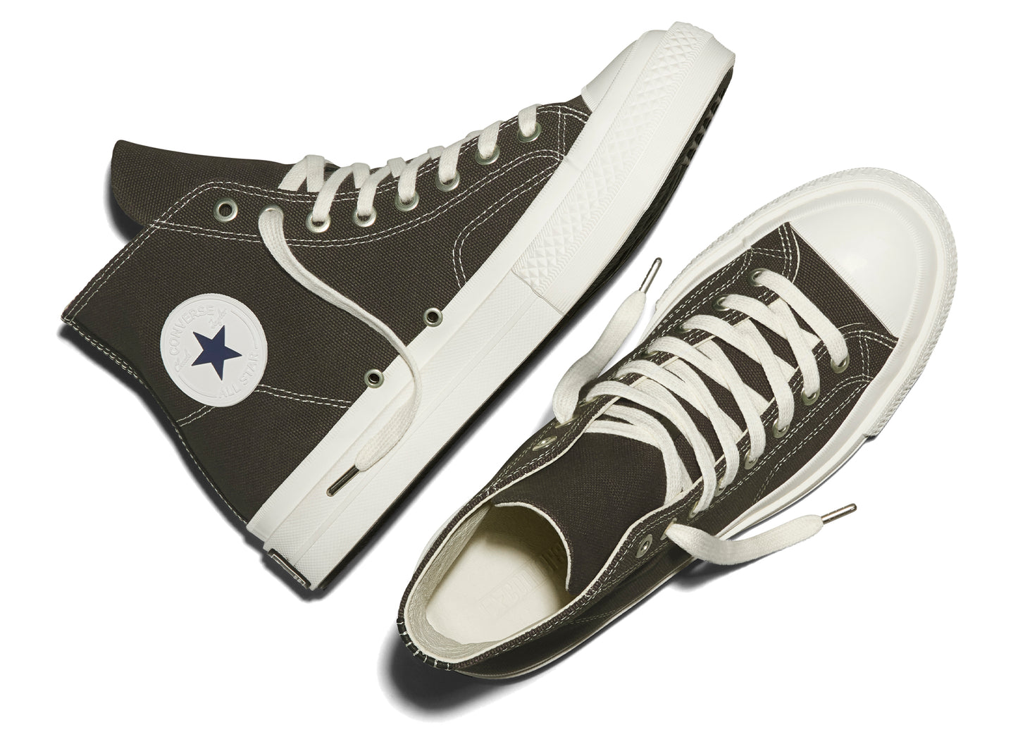 Converse Chuck Taylor All Star First String Hi in 'Stone / Charcoal'