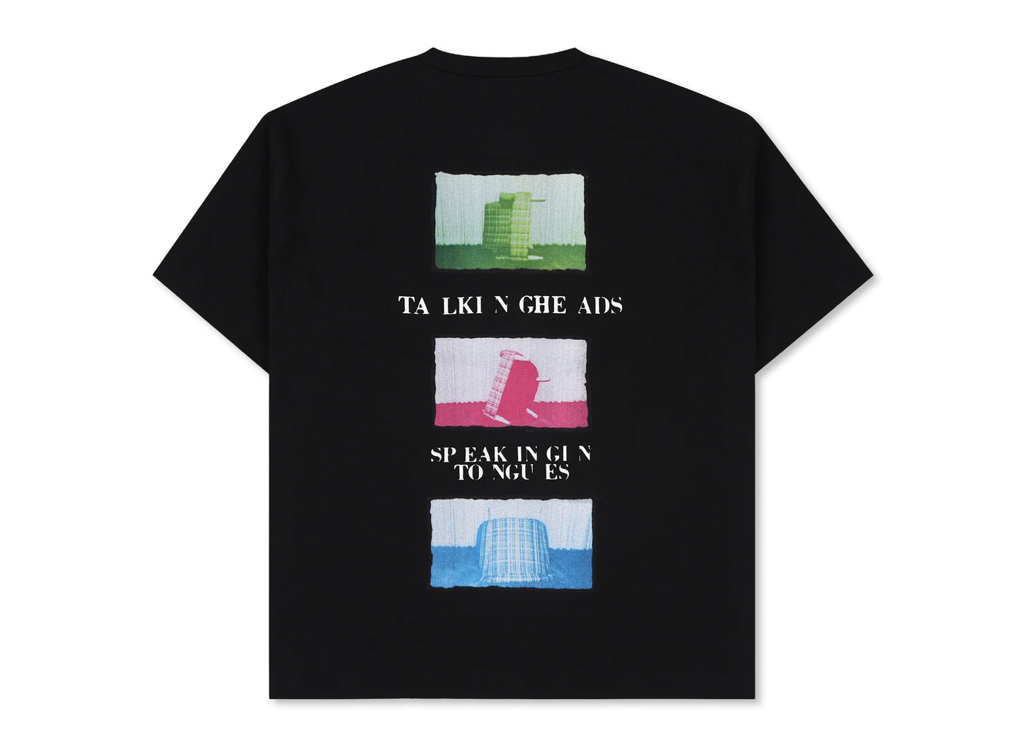 Camiseta Pleasures x Talking Heads Speaking Heavyweight en Negro