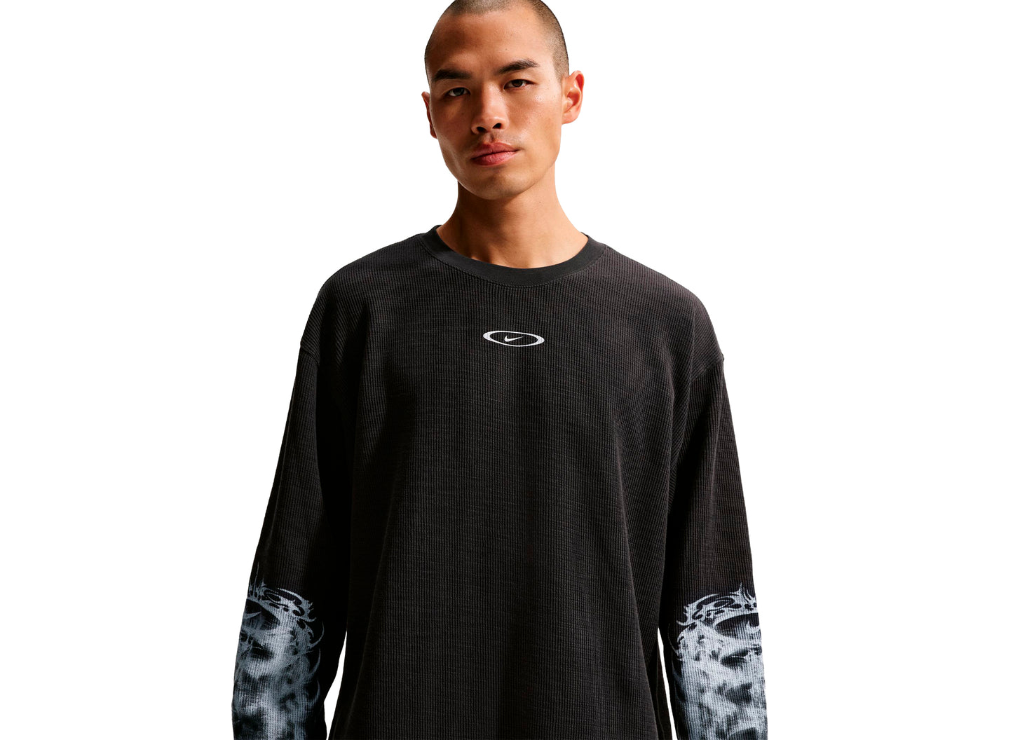 Nike Sportswear Thermal Top in Off Noir